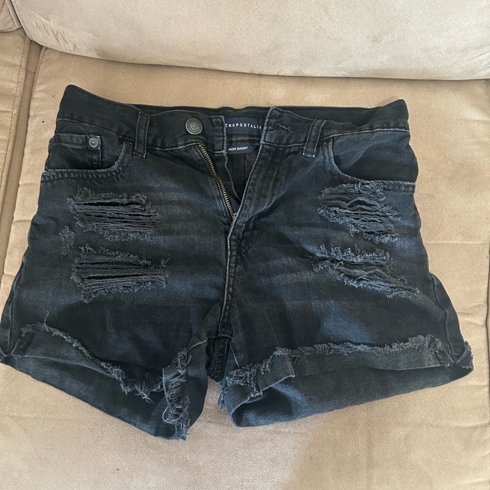 Aeropostale black mom shorts
